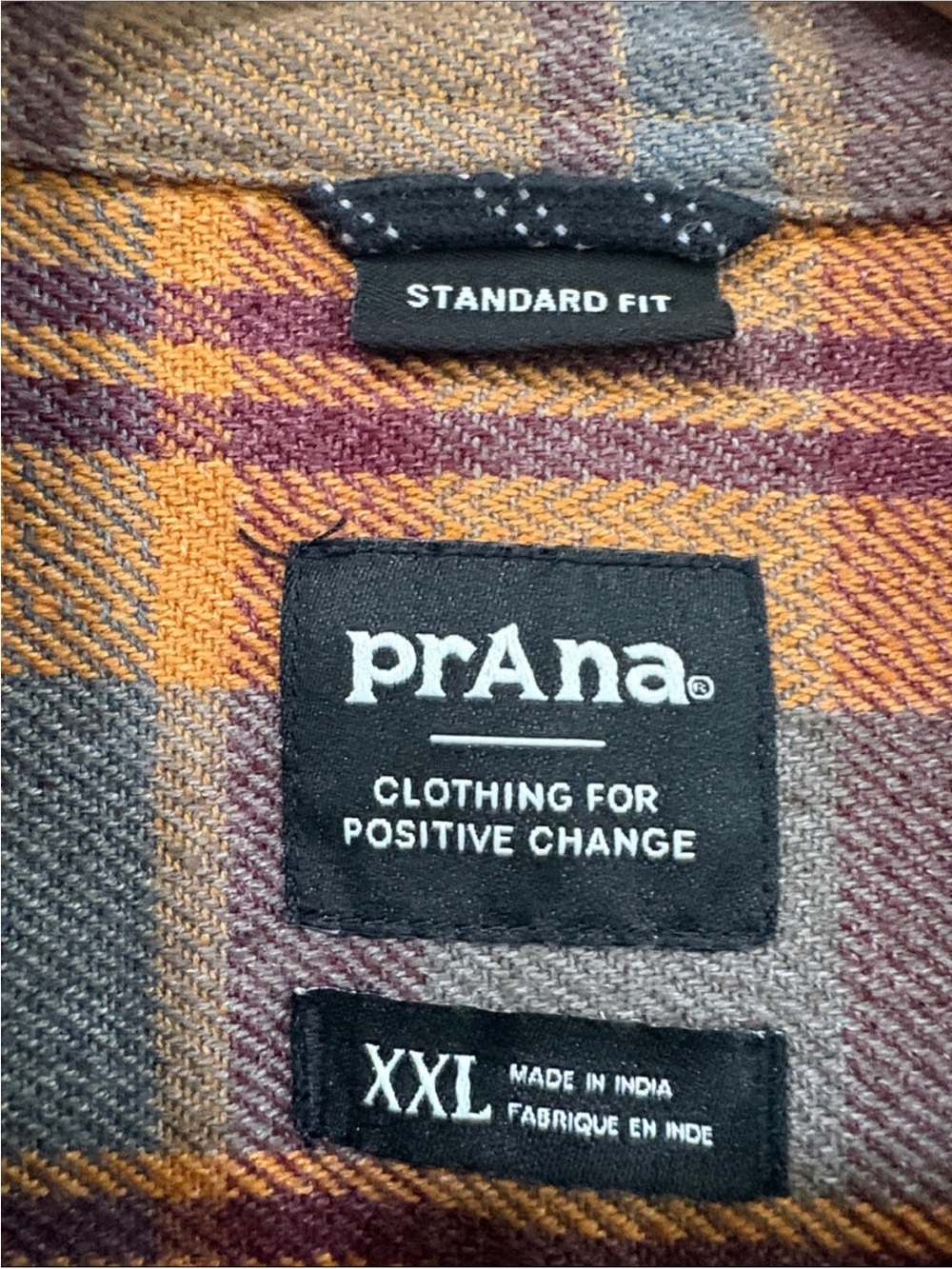 Prana Classic Plaid Standard Fit Westbrook Men’s Shirt, Size XXL - Picture 6 of 12